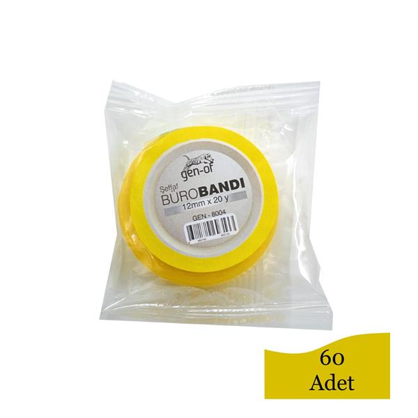 Gen-Of 12 mm x 20 Yard 18 m Selefon Bant 1 Adet