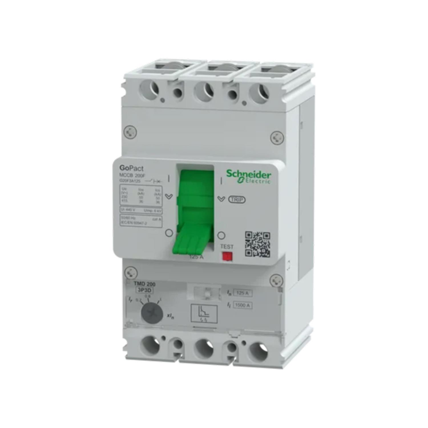 SCHNEIDER GOPACT MCCB G20F3A125 125A 36kA AYAR SAHALI ŞALTER (200F, 3P3D)