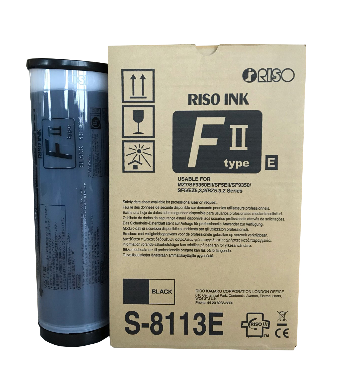 Riso S 8113E S 7612 S 4253 Sf 5030 5350 S 6930 Orjinal Mürekkep Fıı Type E