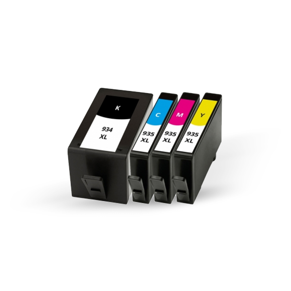 1 Takım- 4 Adet HP 934/935Xl Uyumlu Kartuşlar - HP Officejet Pro 6830/6820/6220 Uyumlu