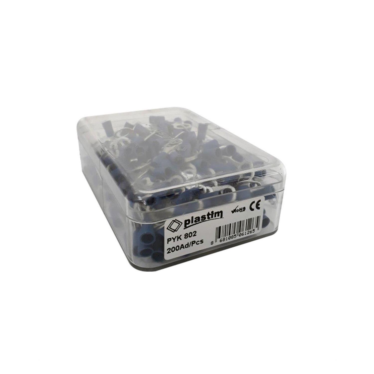 PLASTİM PYK-802 M8 YUVARLAK TİP İZOLELİ KABLO UCU (1,50-2,50 MM) (200 ADET )