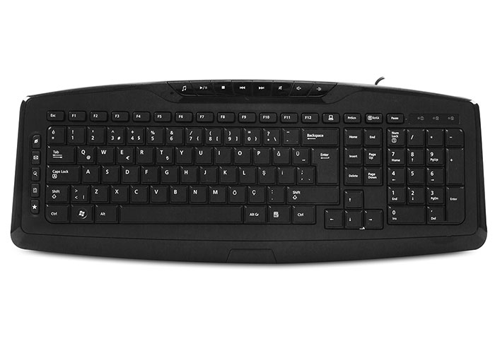 Everest KB 920 Siyah USB Full Boy Q Ofis 14 Multimedia Tuşlu Klavye