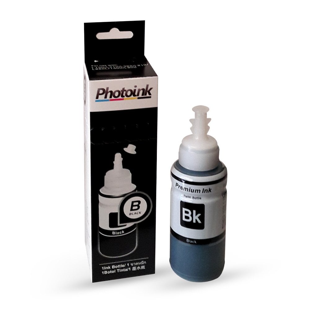 Photoink Epson T6641 Uyumlu 70 Ml Siyah Mürekkep - Kutulu Özel Ambalajında Photoınk Plus Mürekkep - L800/L805/L810/L850/L1300/L1800/ L382/L386/L455/1455/L3050/L3060/L3070