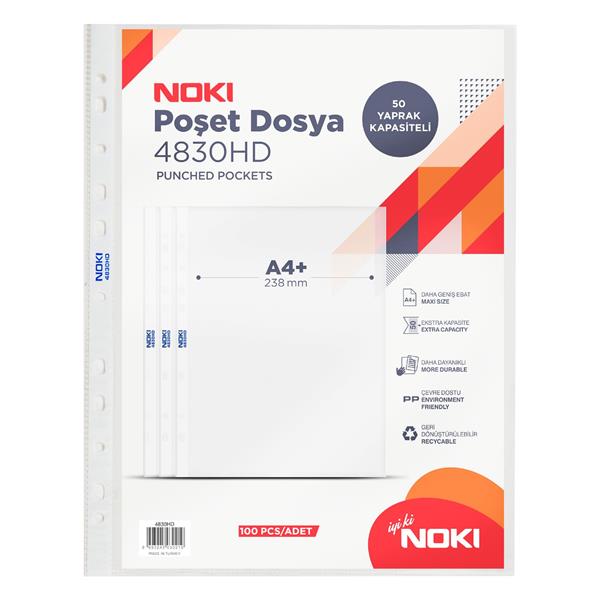 Noki Hd Poşet Dosya 100 Lü 4830HD