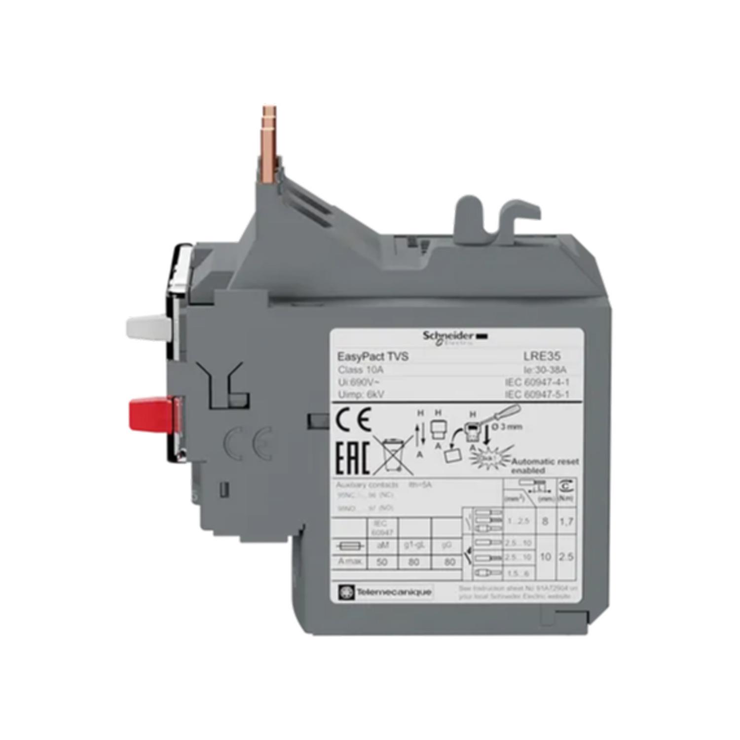 SCHNEIDER EASYPACT TVS LRE-35 DİFERANSİYEL TERMİK AŞIRI YÜK RÖLESİ (30-38A)