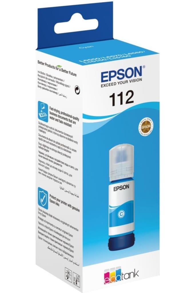Epson T06C2 112 Cyan Mavi Şişe Mürekkep C13T06C24A