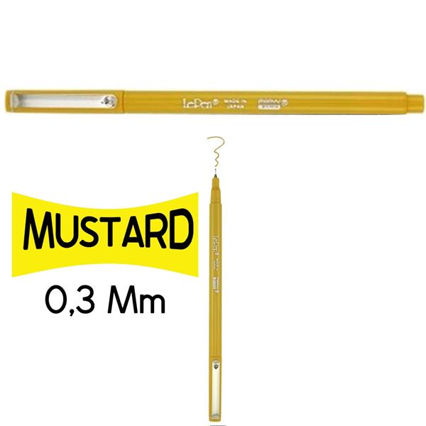 Marvy Le Pen 4300 Ekstra Fine Uç Metal Klips 0.3 Mm Mustard