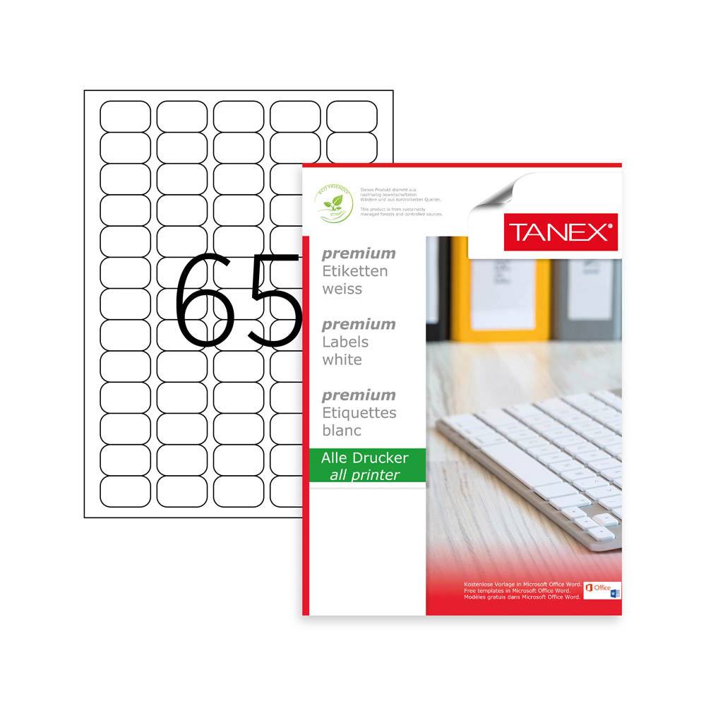 Tanex Laser Etiket 38,1*21,2 Tw-2065