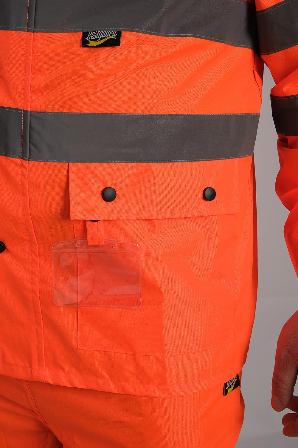 BESTGUARD Yağmurluk Oxford Reflektörlü Turuncu Takım
