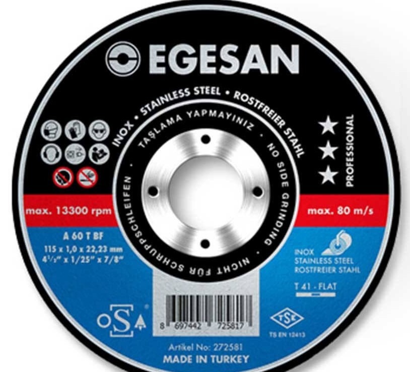 Egesan Kesme Taşı Diski 115X1