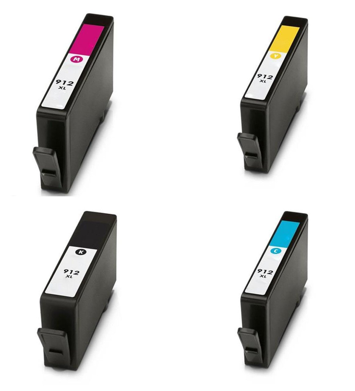 4 Renk 1 Set HP 912Xl Uyumlu Kartuş - Officejet Pro 8012 8014 8015 8022 8023 8024 8025