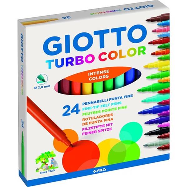 Giotto Turbo Maxi Keçeli Kalem 24 Lü Kutu 455000