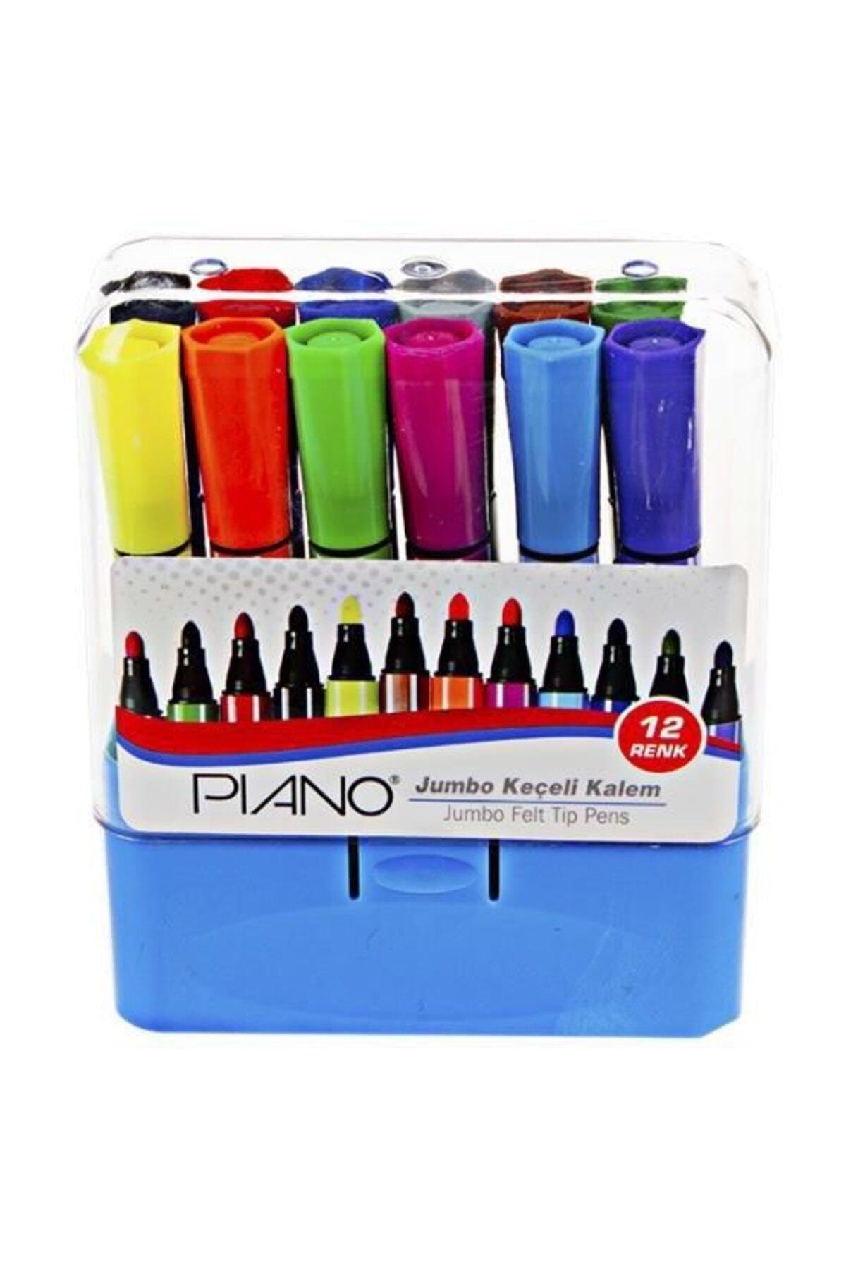 Piano Keçeli Kalem Jumbo 12 Li KCL-001