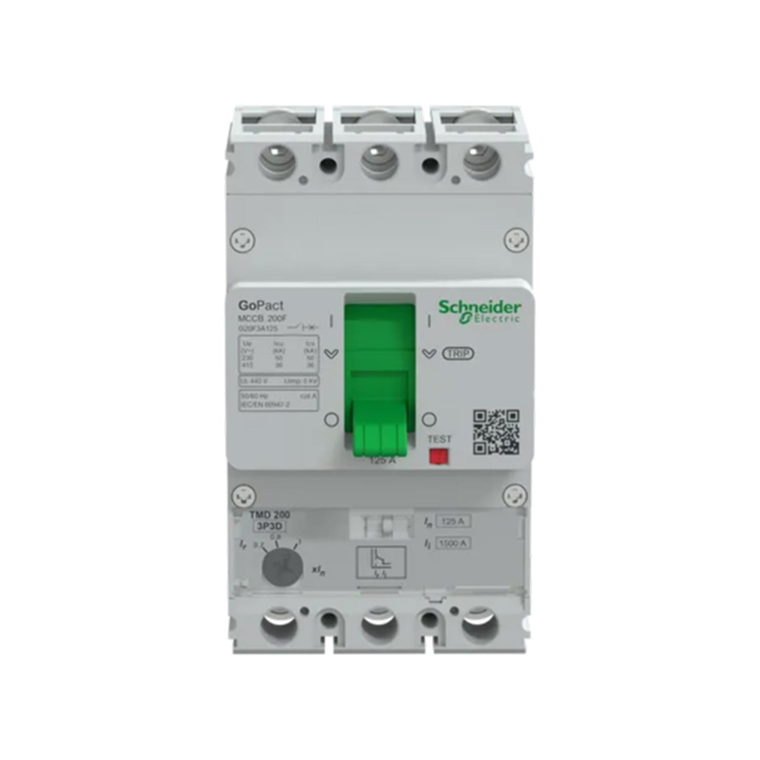 SCHNEIDER GOPACT MCCB G20F3A125 125A 36kA AYAR SAHALI ŞALTER (200F, 3P3D)