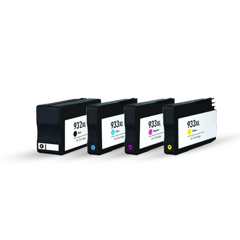 1 Takım 4 Adet HP 932Xl/933Xl Uyumlu Kartuşlar - HP 6700/ 6100/ 7510/ 7110/ 7610/ 7612 Uyumlu