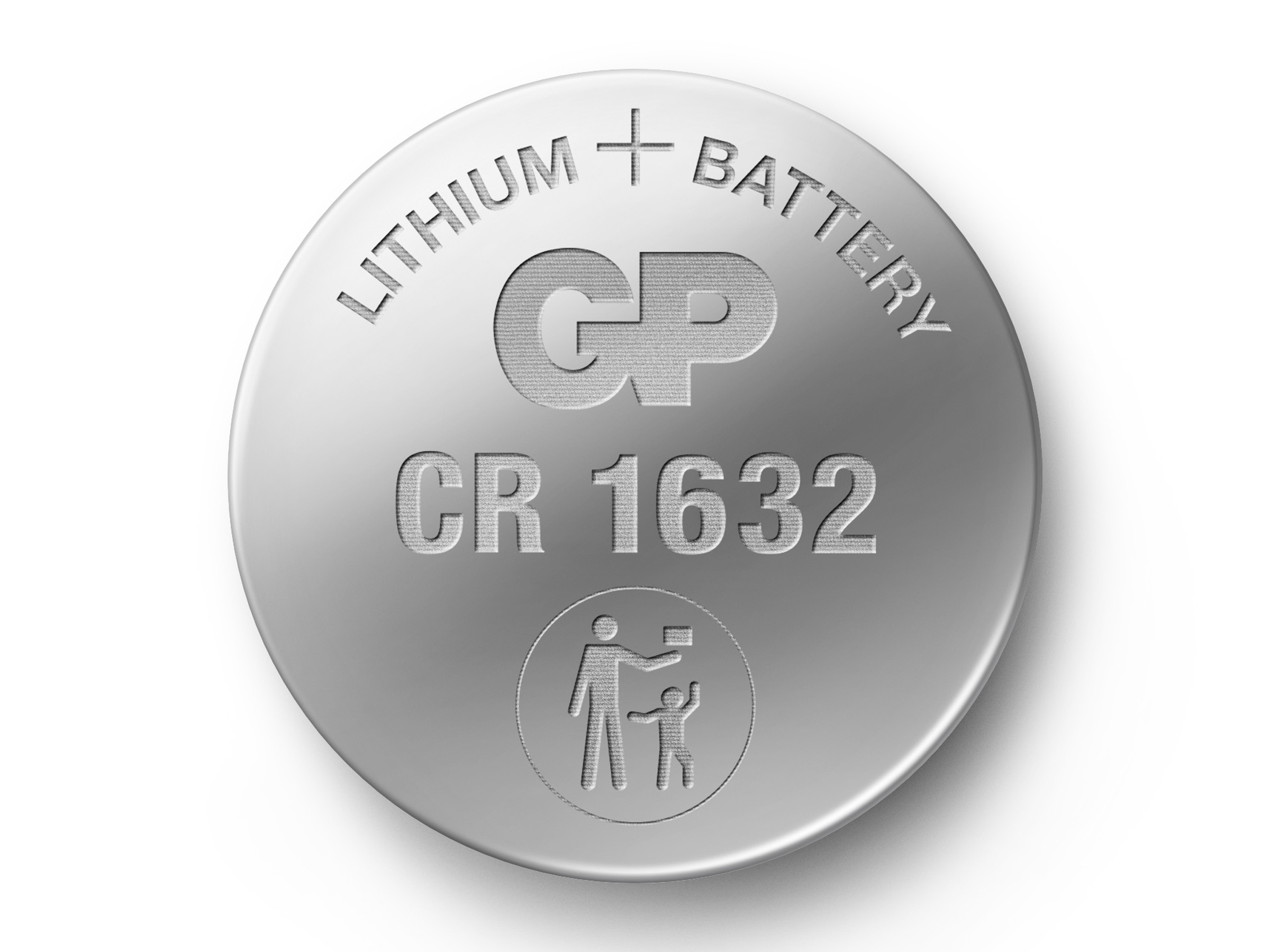 GP Batteries CR1632 1632 Boy Lityum Düğme Pil, 3 Volt, Tekli Kart