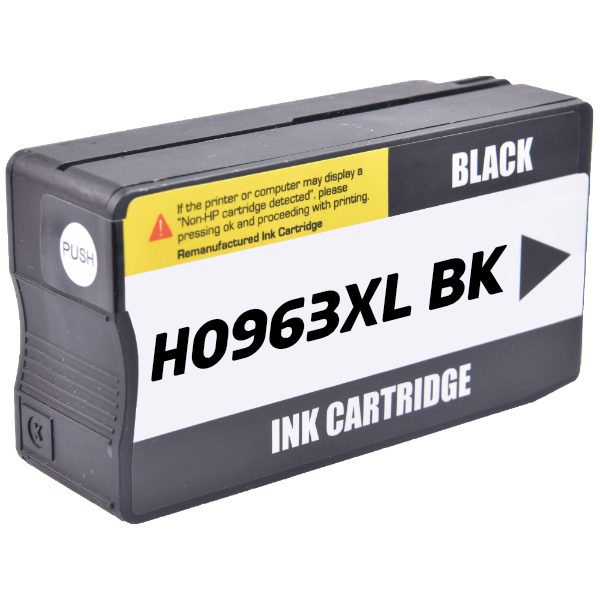 HP 963Xl 3Ja30Ae Uyumlu Siyah Kartuş - HP 9010 9012 9013 9016 9020