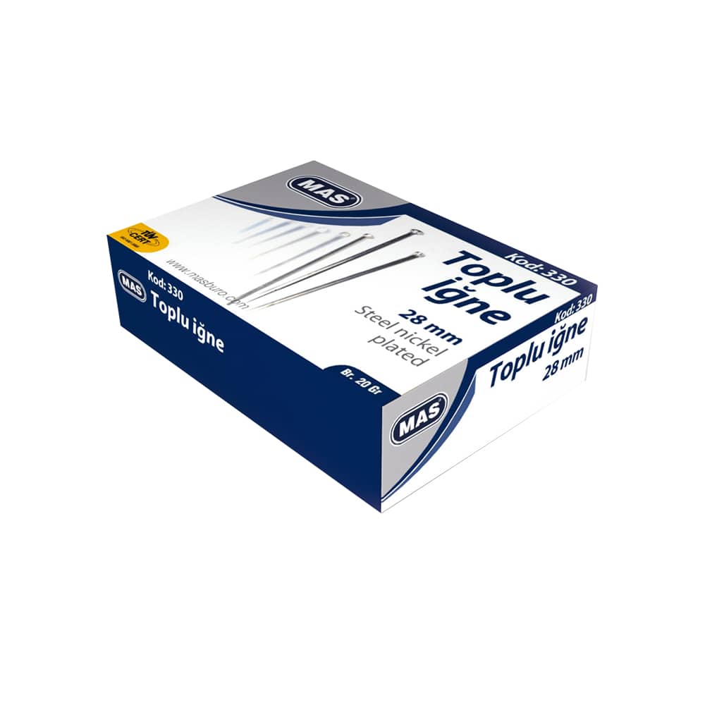 MAS Toplu İğne 20 gr Nikelli 28 mm