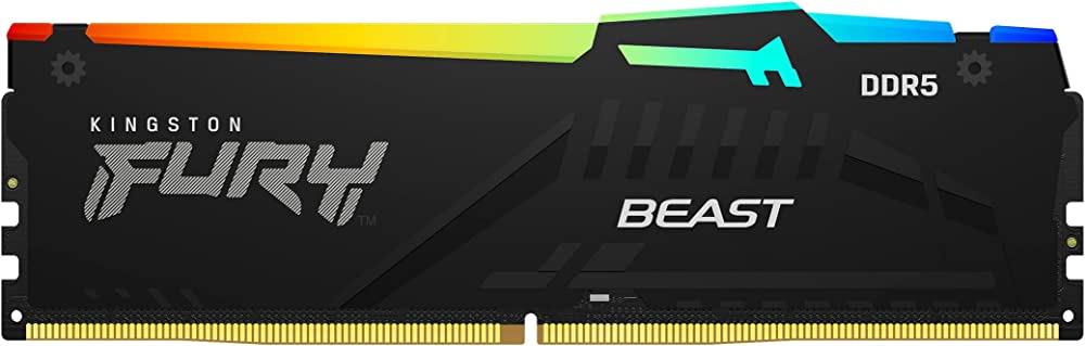 Kingston Fury Beast RGB 8 GB 6000 MHz DDR5 CL40 KF560C40BBA-8 RGB Pc Ram