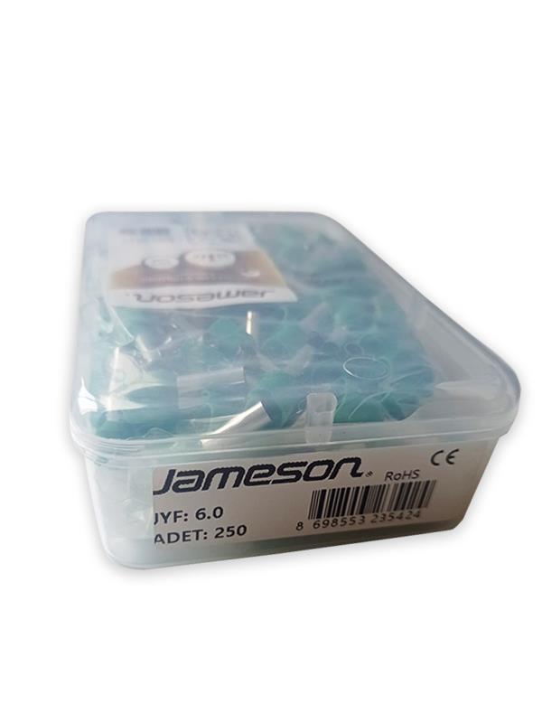 JAMESON JYF-6.0 FRANSIZ NORMU İZOLELİ KABLO YÜKSÜK (6,0 MM-YEŞİL) (250 ADET )
