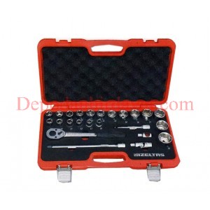 İzeltaş 3/4" Lokma Takımı Oniki Köşe 14 Parça mm