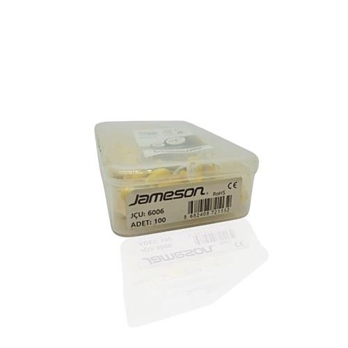 JAMESON JÇU-6006 M6 ÇATAL TİP İZOLELİ KABLO UCU (4,00-6,00 MM, SARI) (100 ADET )
