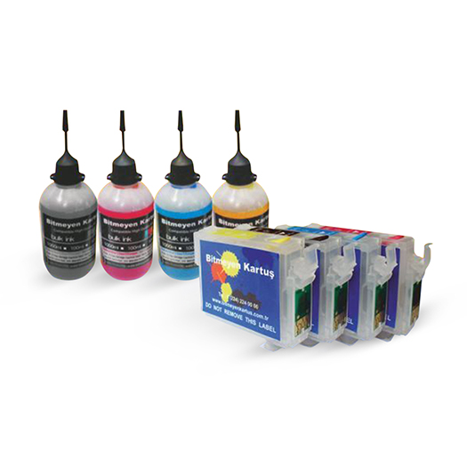 Epson T0891-T0894 Uyumlu Dolan Kartuş Seti Dolu - D120/ D78/ D92/ Dx4000/ Dx4450/ Dx6050/ Dx7450