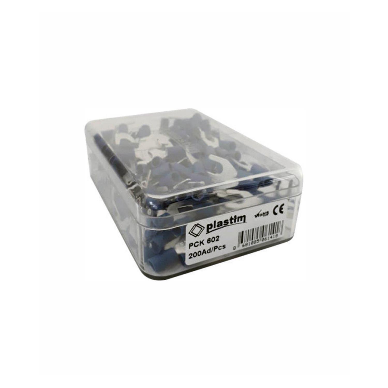 PLASTİM PCK-602 M6 ÇATAL TİP İZOLELİ KABLO UCU (1,50-2,50 MM) (200 ADET )