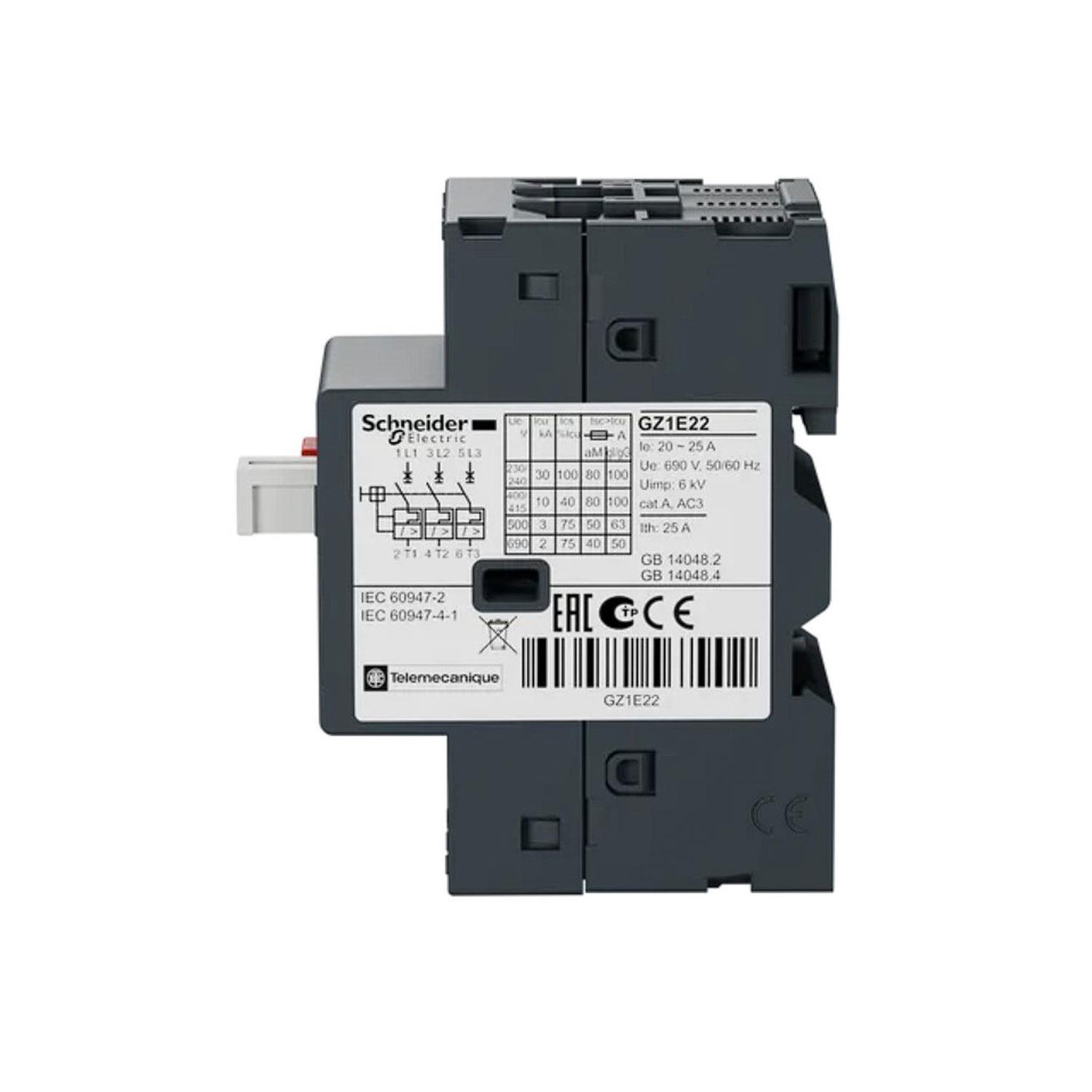 SCHNEIDER EASYPACT TVS GZ1E22 MOTOR KORUMA ŞALTERİ (20A-25A)