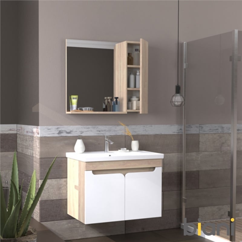 Biani Ayda 80 cm Poplar Banyo Dolabı