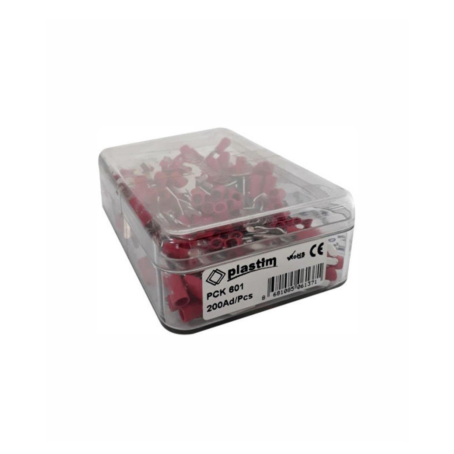 PLASTİM PCK-601 M6 ÇATAL TİP İZOLELİ KABLO UCU (0,50-1,50 MM) (200 ADET )