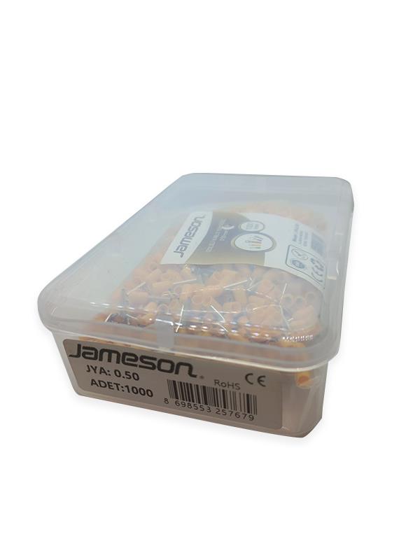 JAMESON JYA-0.50 ALMAN NORMU İZOLELİ KABLO YÜKSÜK (0,50 MM-TURUNCU) (1000 ADET )