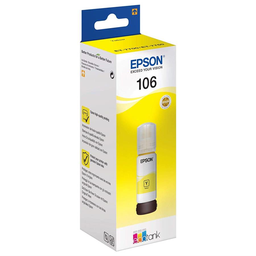 Epson 106 Yellow Sarı Şişe Mürekkep T00R440 L7160 7180