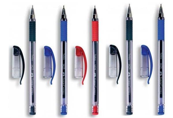 Faber Castell 1425 Tükenmez Kalem 2 Siyah+2 Mavi+1 Kırmızı