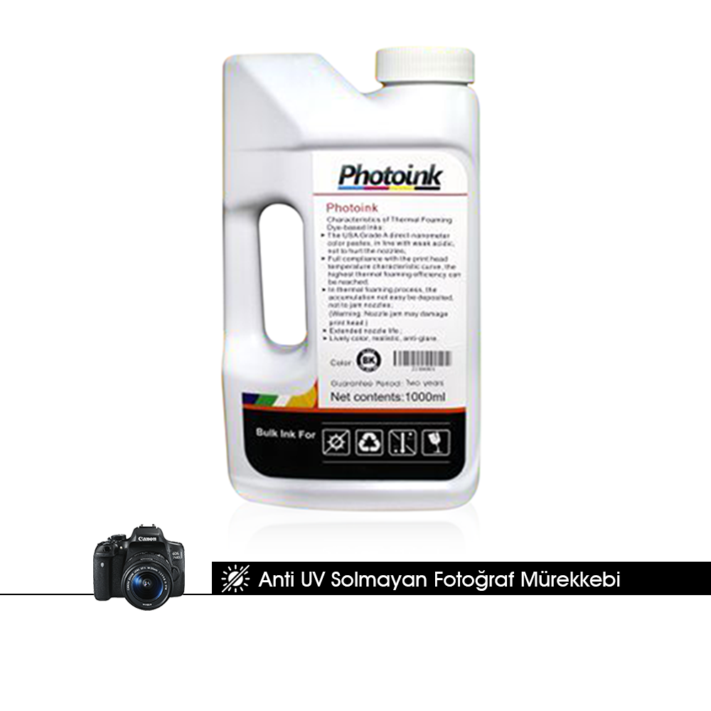 Photoink Epson Plotter İçin Uyumlu 500 Ml Pigment Açık Açık Black Mürekkep Photoınk Akıllı Mürekkep