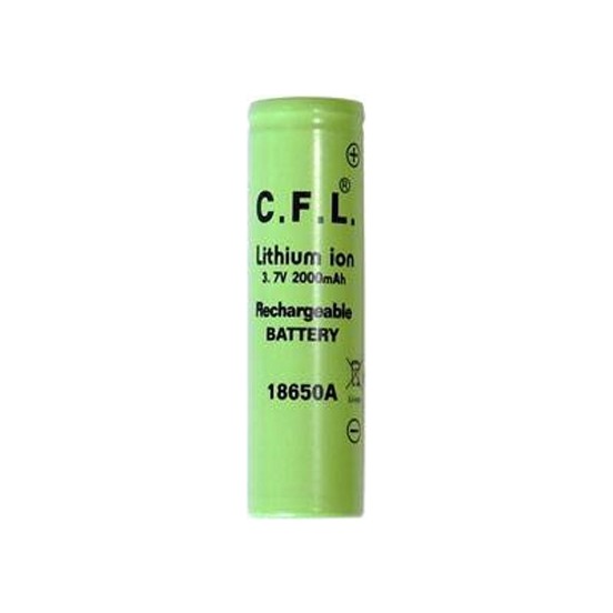 Supex 18650-2500S Şarjlı 3.7 V-2500 Mah Lityum Pil Tırnaklı