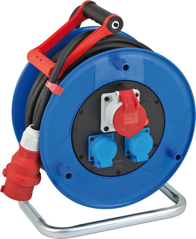 Brennenstuhl Garant Serisi IP44 Lisanslı CEE 1 + 2 Soketli 320 mm 30 Metre H07RN-F 5G2.5 Makaralı Kablo