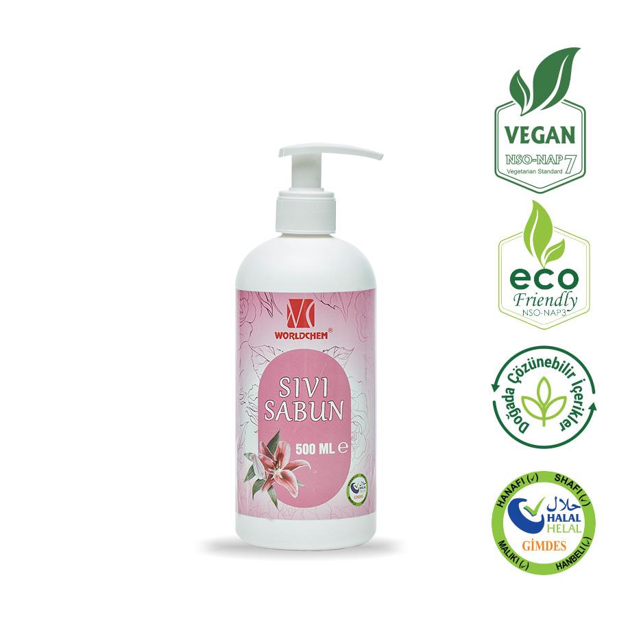 Worldchem Bitkisel Sıvı Sabun Çiçek Kokulu 500 ml