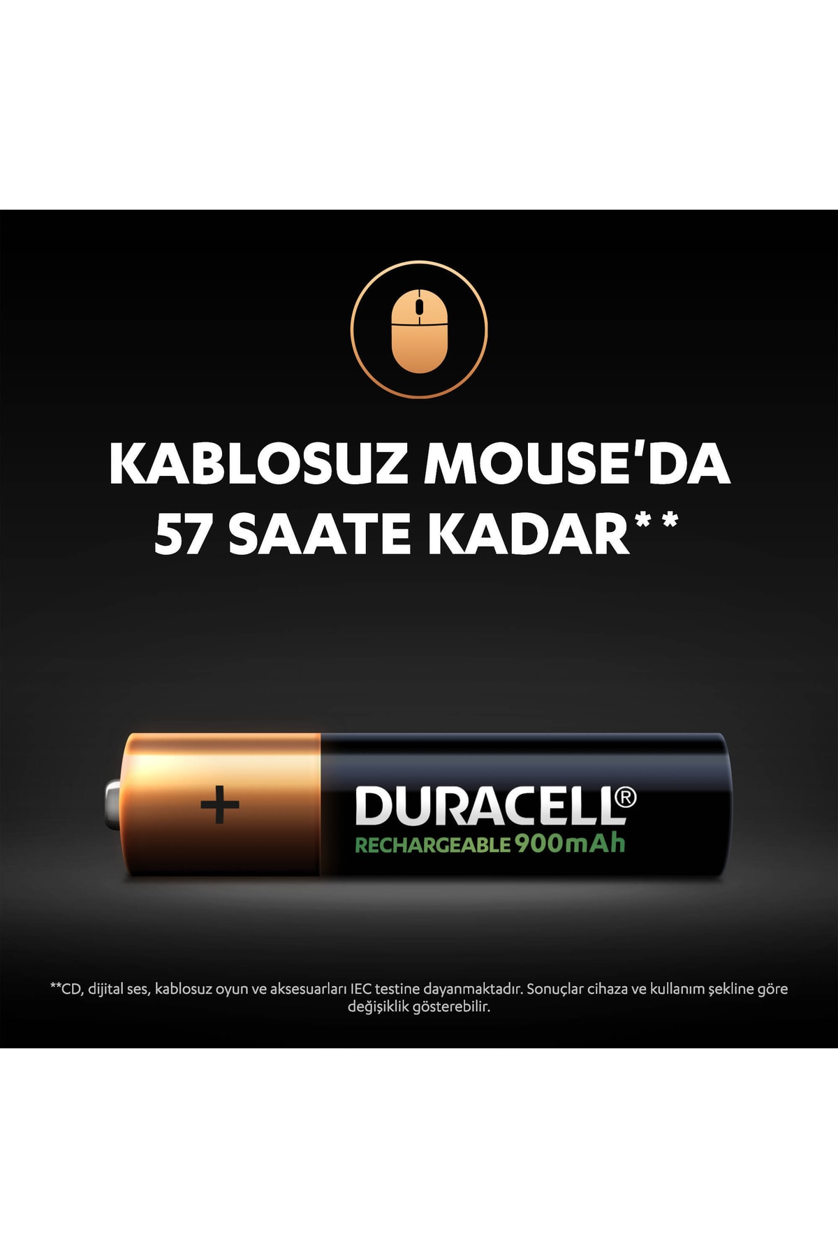 Duracell Şarj Edilebilir Aaa 900MAH Piller 4'lü