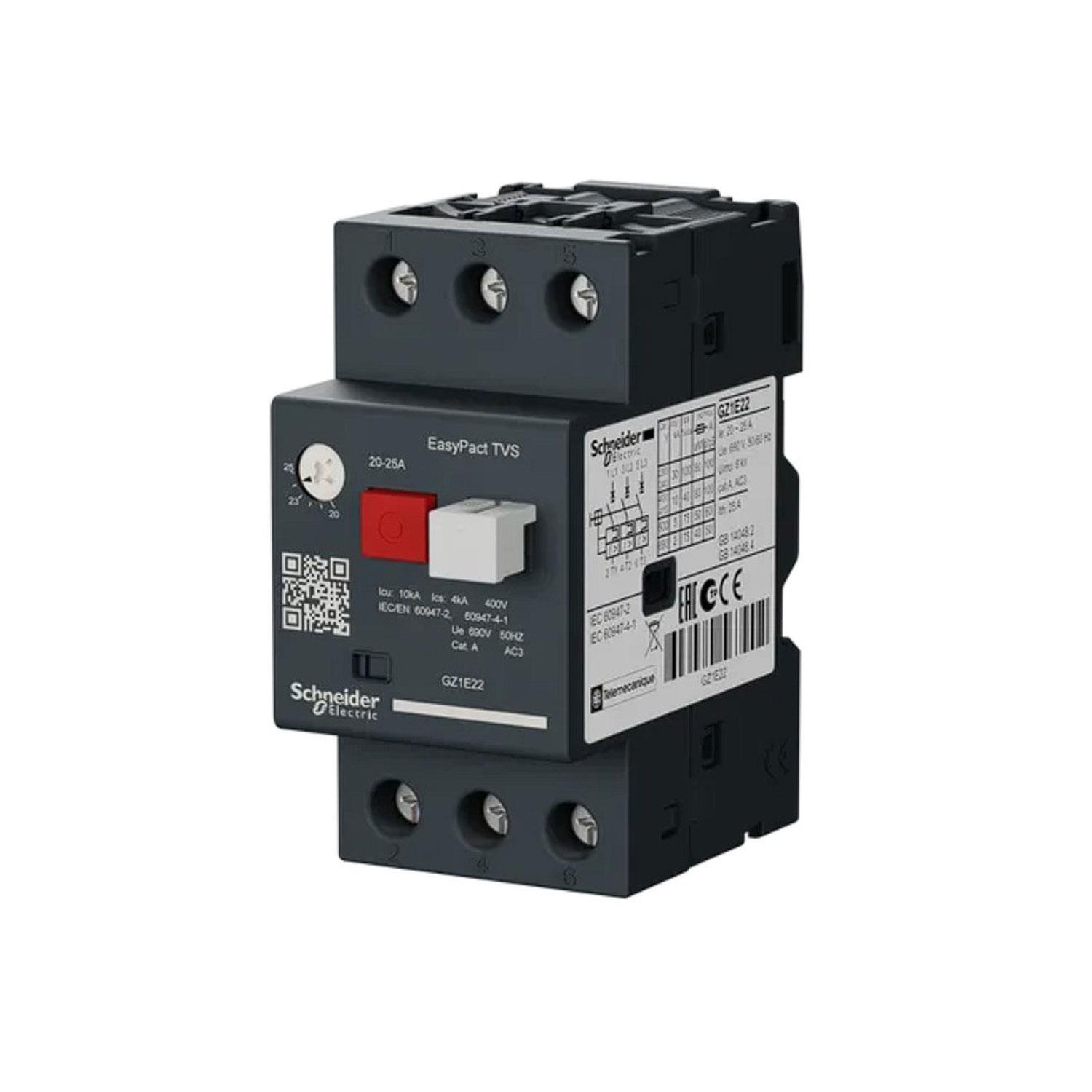 SCHNEIDER EASYPACT TVS GZ1E22 MOTOR KORUMA ŞALTERİ (20A-25A)