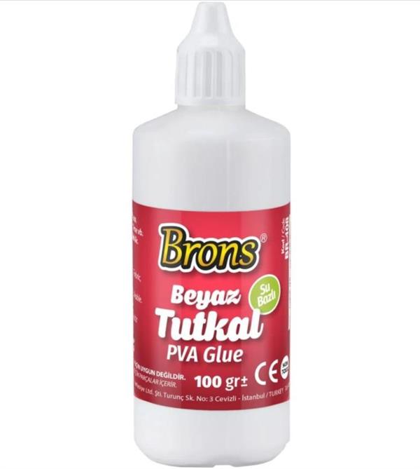 Brons BR-408 Su Bazlı Beyaz Tutkal 100 gr