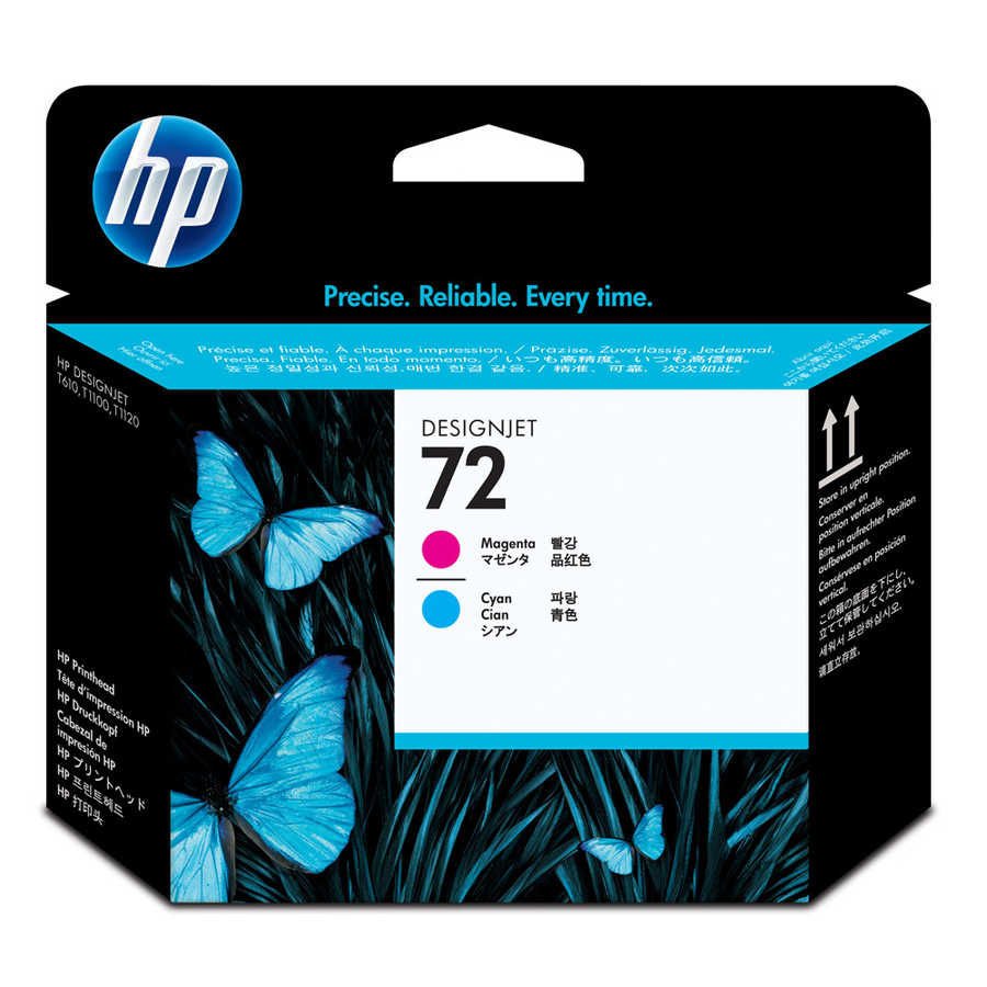 Hp 72 Kırmızı Ve Mavi Orijinal Designjet Mürekkep Baskı Kafası (C9383A)