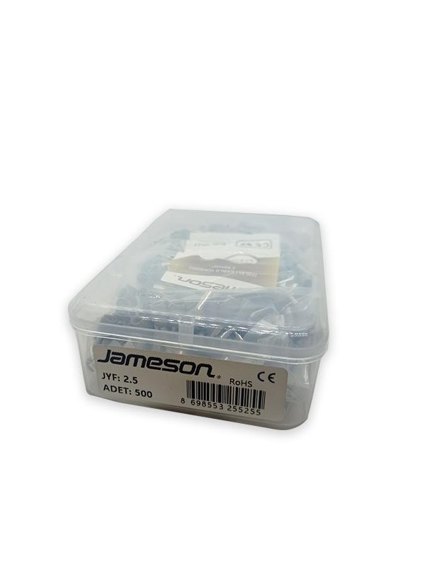 JAMESON JYF-2.5 FRANSIZ NORMU İZOLELİ KABLO YÜKSÜK (2,5 MM-GRİ) (500 ADET )