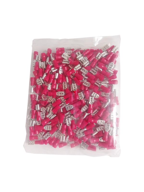 JAMESON JFD-1488 DİŞİ FASTON TİP İZOLELİ KABLO UCU (0,5-1,5 MM - KIRMIZI) (200 ADET )