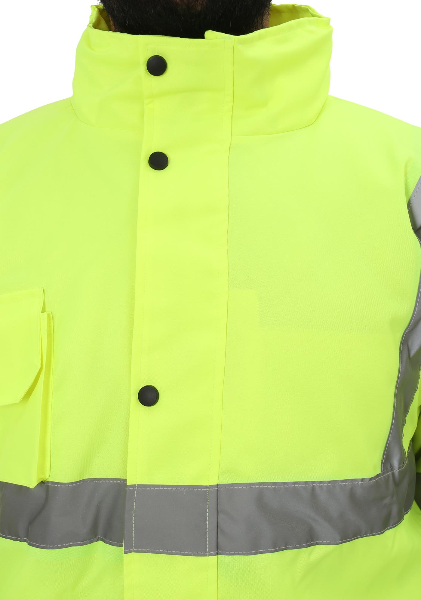 Bestguard Yüksek Görünürlüklü İşçi Parkası İş Parkası Yüksek Görünümlü Parka