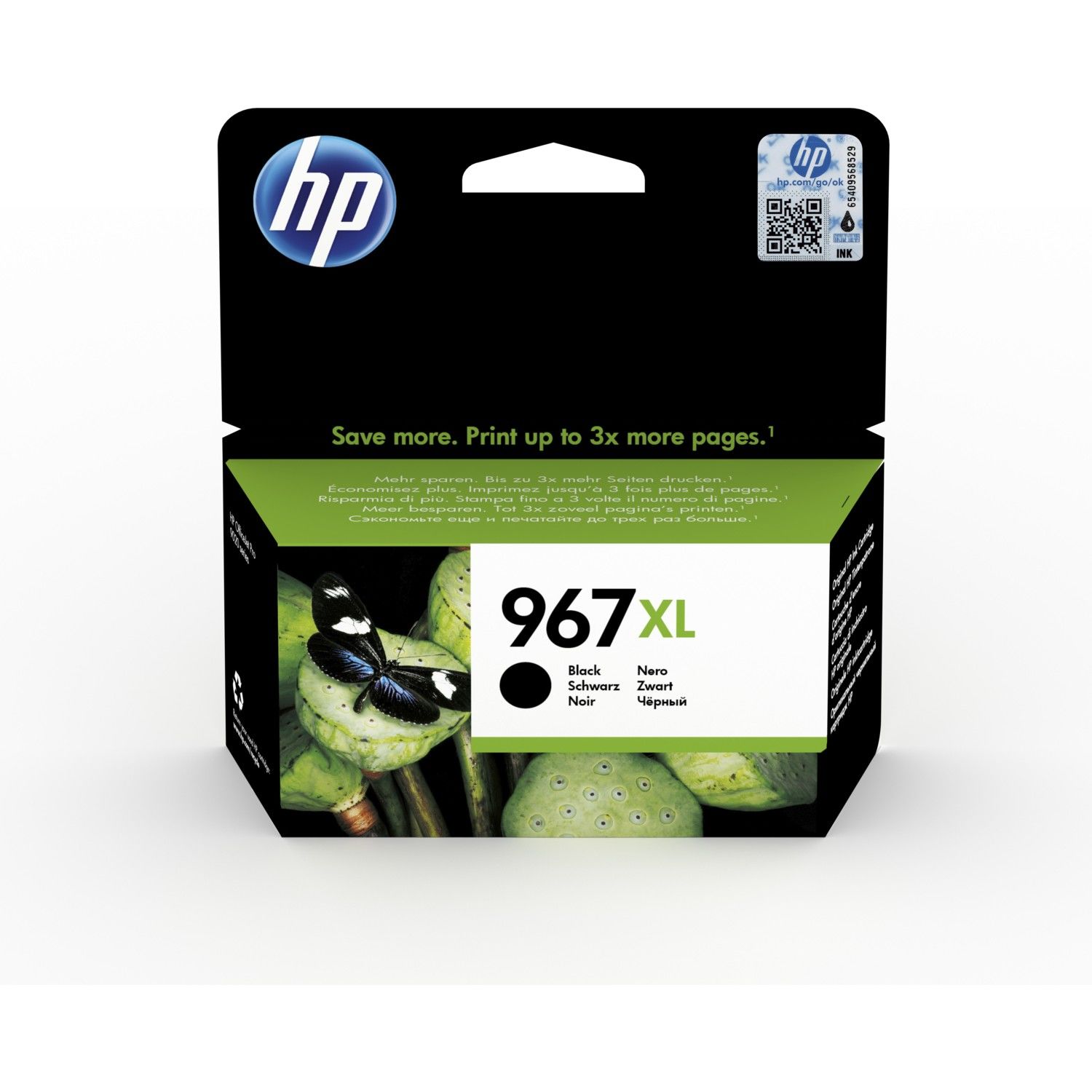 HP 967Xl Yüksek Kapasiteli Siyah Mürekkep Kartuşu