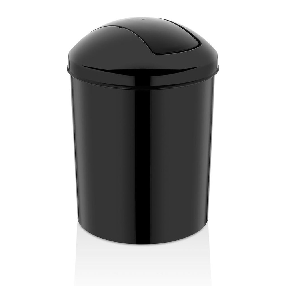Rulopak Kelebek Kapak Çöp Kovası 15 Litre Siyah