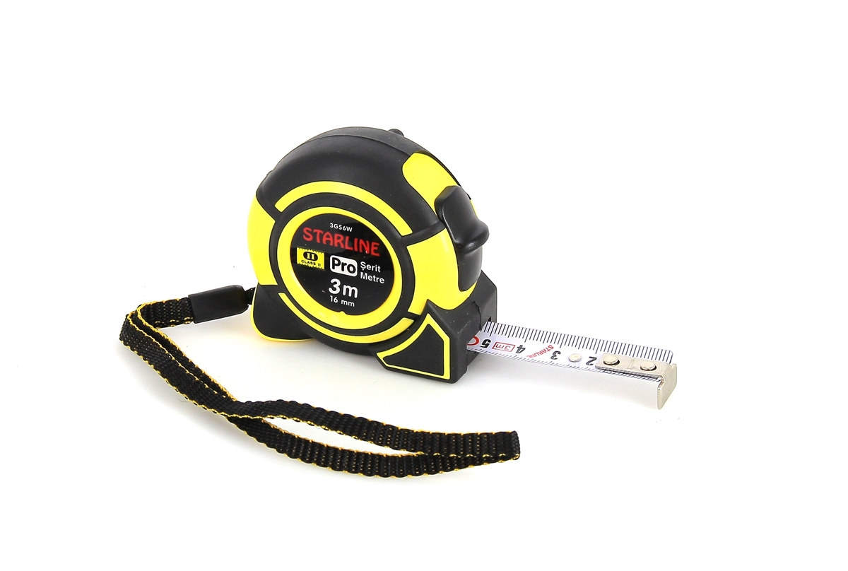 Starline 3G56W 3 MT Uzunluk X 16 MM Genişlik PRO Şerit Metre