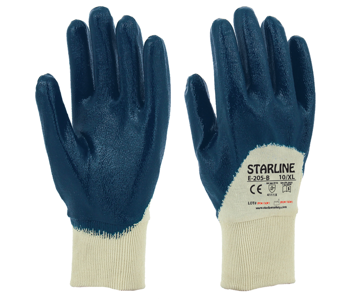 Starline E 205 B Genel Amaçlı Mavi Nitril Eldiven 10/Xl Beden