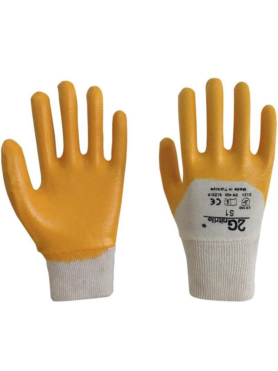 2G S1 Sarı Nitril Eldiven